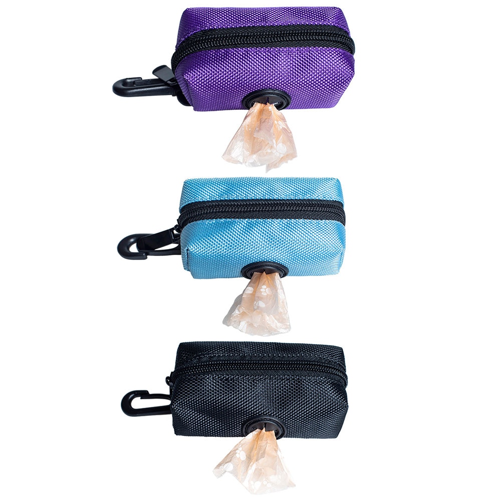 Draagbare Rits Pet Puppy Kruk Kak Pick-Up Tassen Vuilniszak Haak Pouch Vuilniszak Afval Zak Dispenser Huisdier accessoires