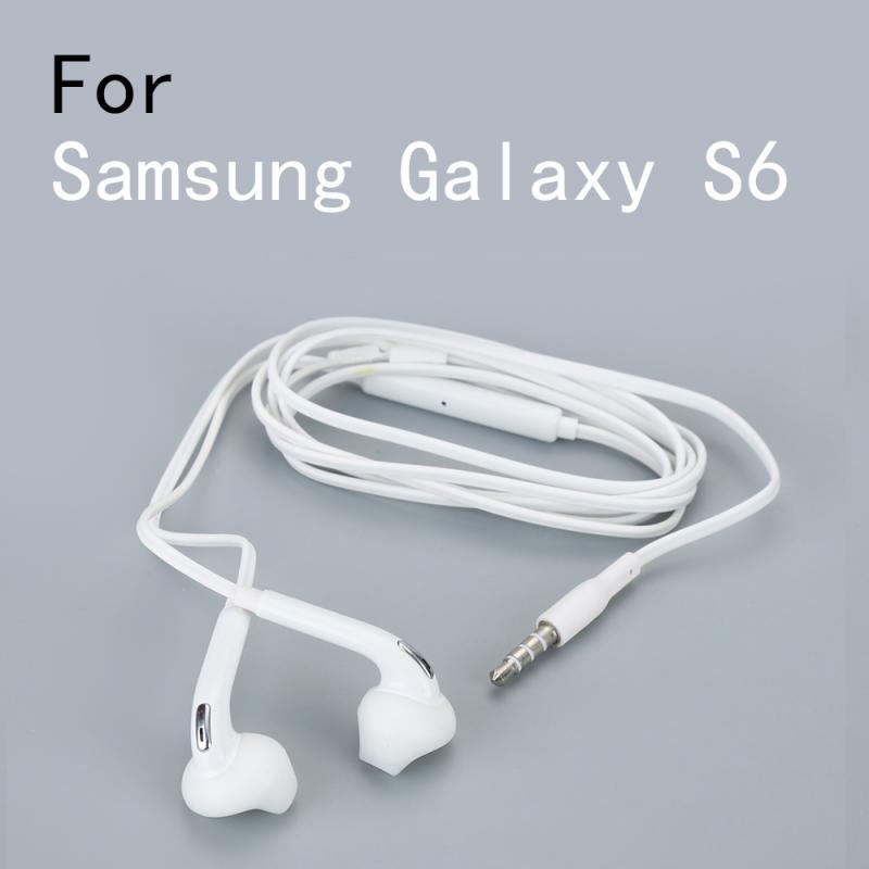 In-Ear Oortelefoon Met Microfoon 3.5Mm Jack Oordopjes Bedrade Oortelefoon Voor Samsung Galaxy S6 Bedrade Koptelefoon Voor Mobiele telefoon