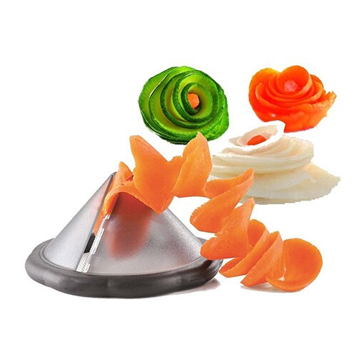 Keuken Gereedschap Accessoires Gadget Trechter Model Spiral Slicer Groente Shred Apparaat Koken Salade Wortel Radijs Cutter