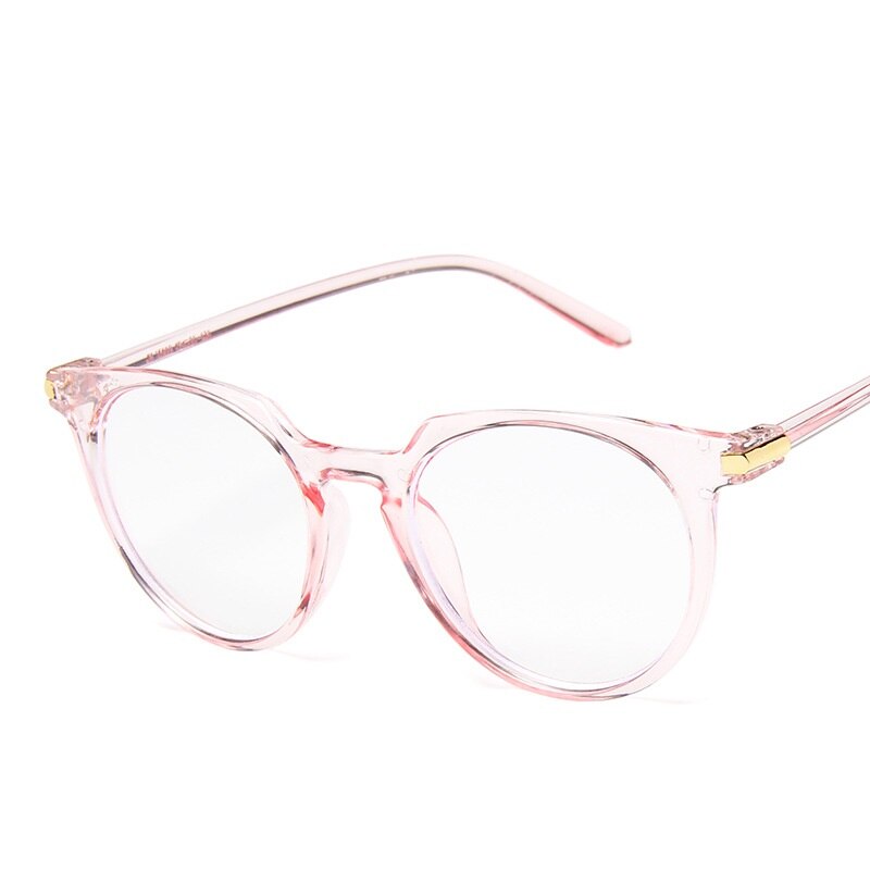Lunette Frame Computer Glasses Office Women Anti Blue Light Eyewear Vintage Gafas Gaming Eyeglasses Optical Eye Glasses JH15992: Pink