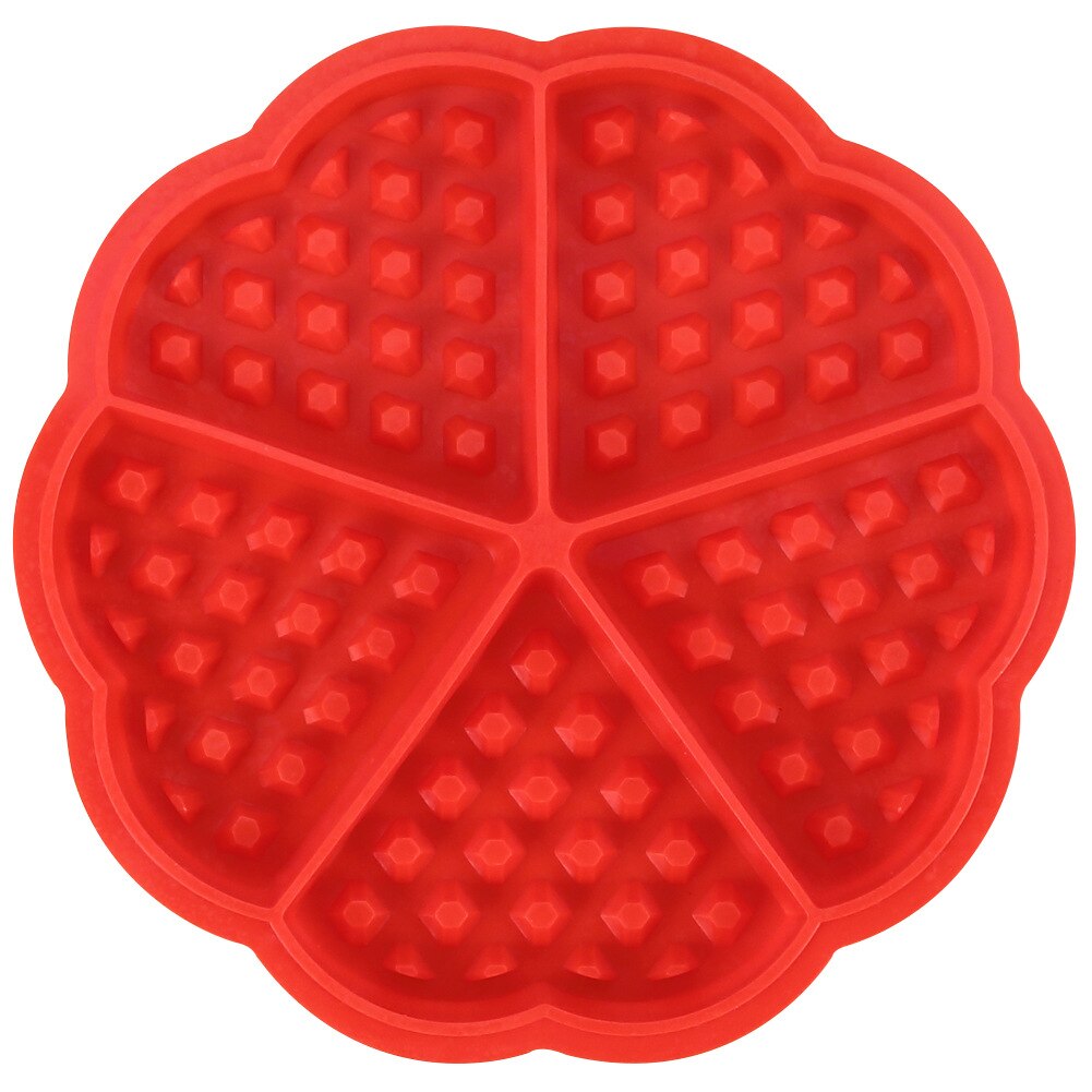 Molde de silicona para hacer gofres en forma de corazón, moldes para pasteles, Muffin, galleta, herramienta de fabricación, utensilios para hornear: 3
