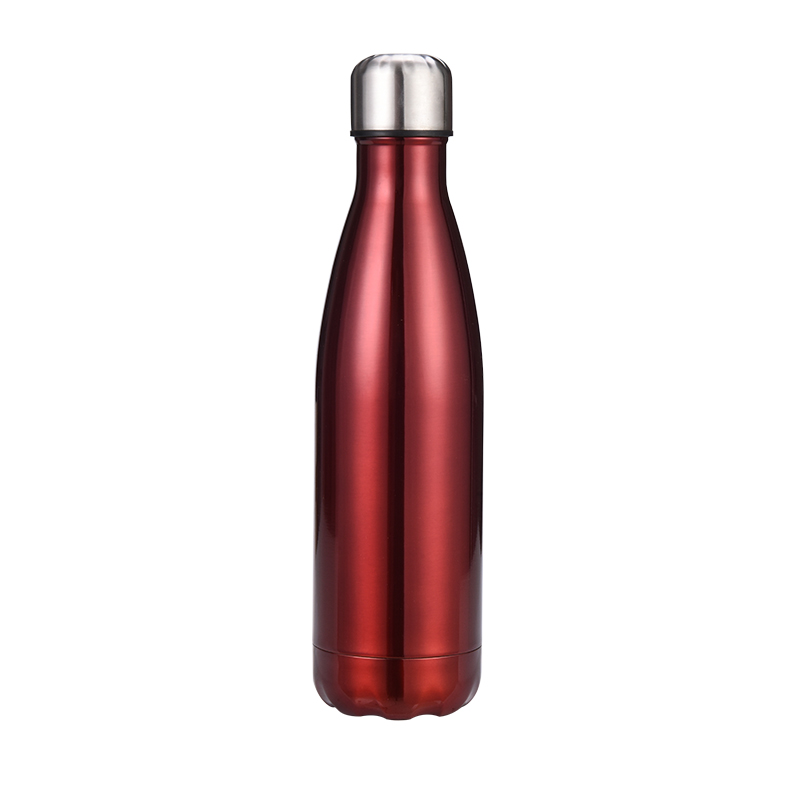 bts botella de agua Botella de agua de acero inoxidable, frasco de doble pared al vacío, Cola, a prueba de fugas, botella de agua deportiva, 500/750/1000ml: 500ml / RED
