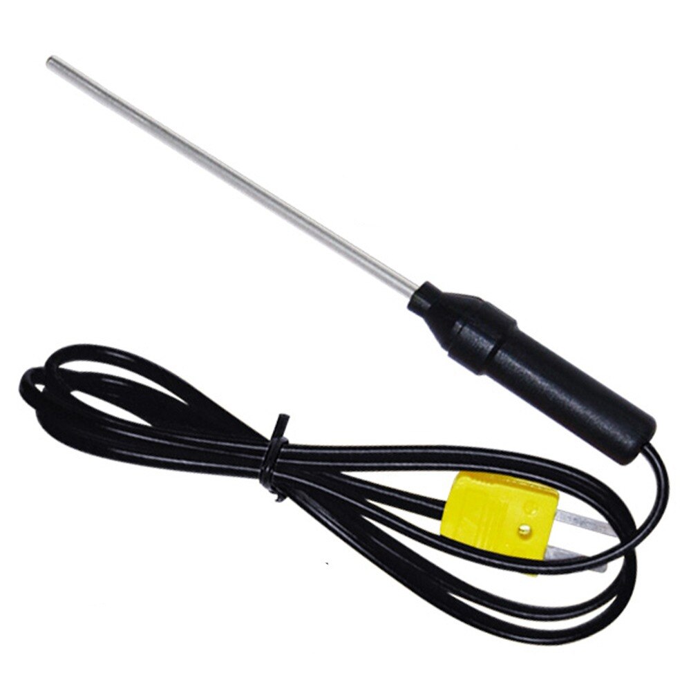 Digital Thermometer K-Type Metal 4 Channel &amp; Bead Probe Thermometer and Backlight K-Type Thermocouples Instrument Hold Function