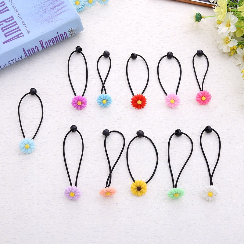 10PCS Hairpins Small Flowers Gripper Children 4 Claws Plastic Hair Clip Clamp for Baby Girls Hair Accessories