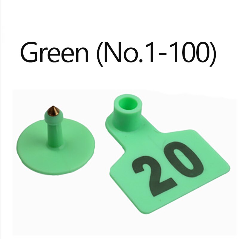 Varken Oor Signage Tag Geen. 001-500 Identificatie Cardscopper Hoofd Oorbellen Vee Levert Apparatuur Vee Schapen Kalveren Koe: A