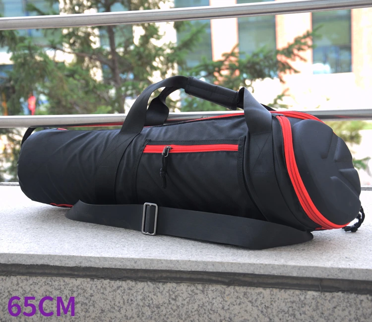 Bolsa de transporte para trípode de cámara, funda con soporte de luz de viaje, correa para el hombro, telescopio Monocular, bolsa para caña de pescar: Gris claro
