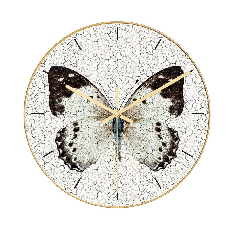 Horloge murale à 3d niveaux avec motif cheval blanc et coutures, style nordique et moderne, style phnom penh, décoration de salon: Cc012 30cm