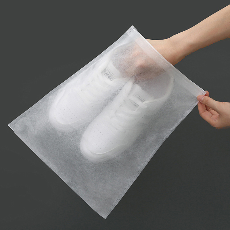 Ensemble de 10 housses anti-poussière pour chaussures, Non tissées, anti-poussière, sac de rangement transparent avec cordon de serrage, pochette de voyage, sacs à chaussures, protection des chaussures de séchage