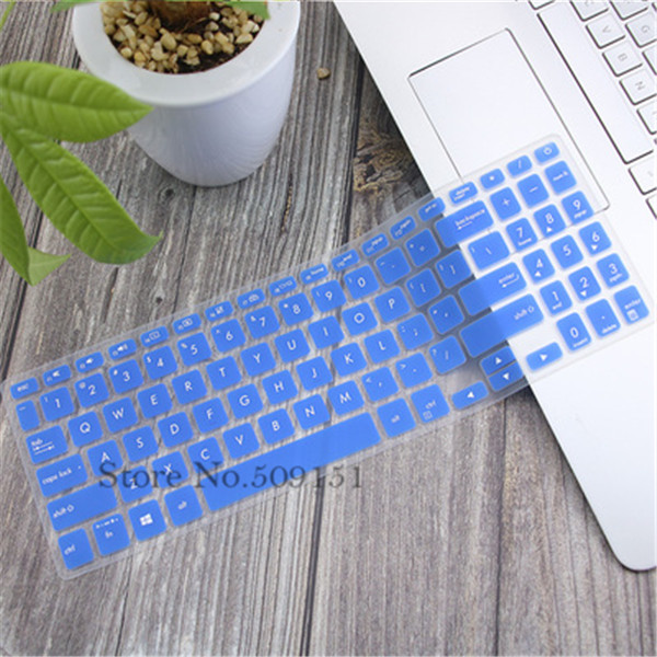 Laptop Keyboard Cover for Asus VivoBook 17'' 17.3" - Silicone Skin Protector: Gradual blue
