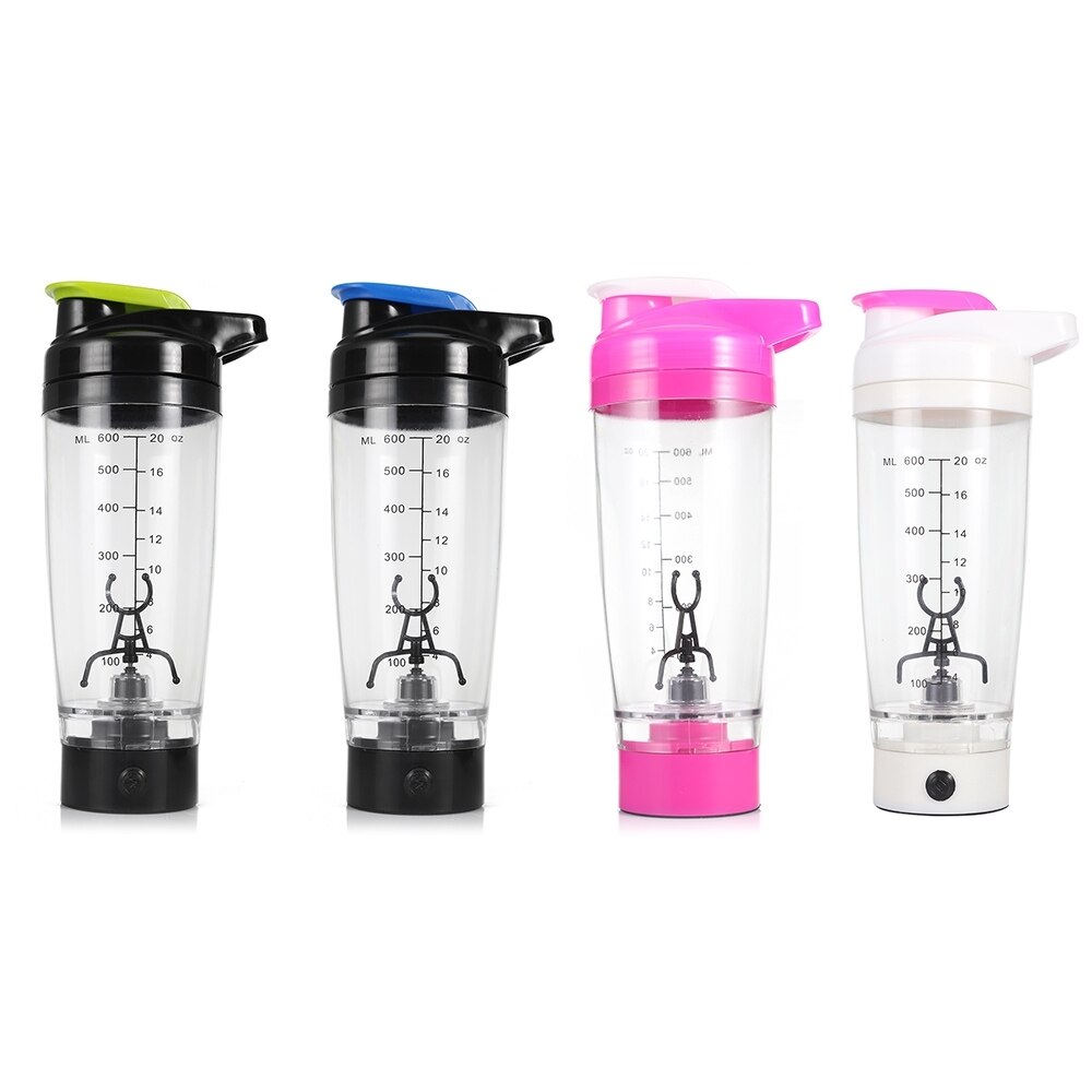 Automatisk Ristekopp 600ml Plastikk Elektrisk Kaffe Melk Roterende Kopp virvel protein shaker Vannflaske