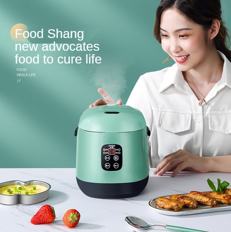Portable Rice Cooker Intelligent Electric Cookers Food Steamer Cooking Pot Fast Heating Lunch Box Rice Warmer