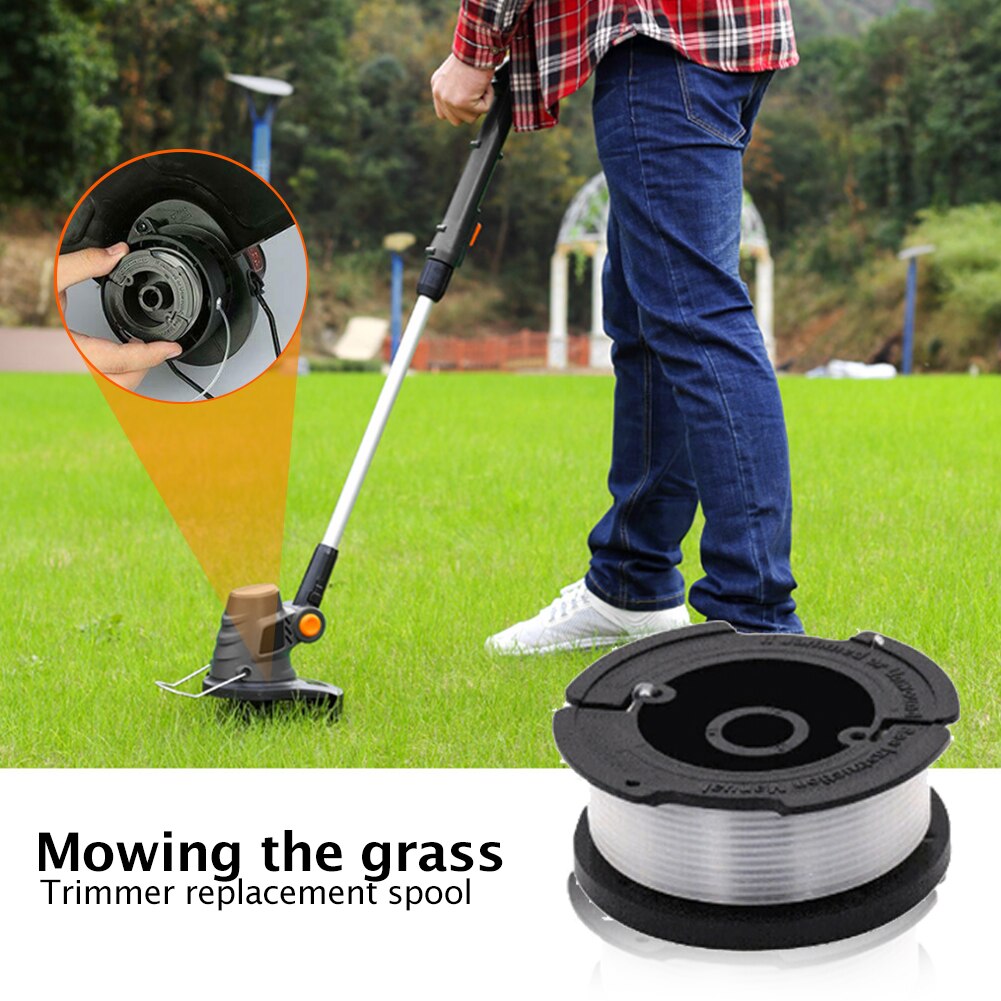 3pcs Grass Mower Trimmer Replacement Spools Line for BLACK DECKER AF-100-3ZP Eco-Friendly Cutter Garden Power Tools