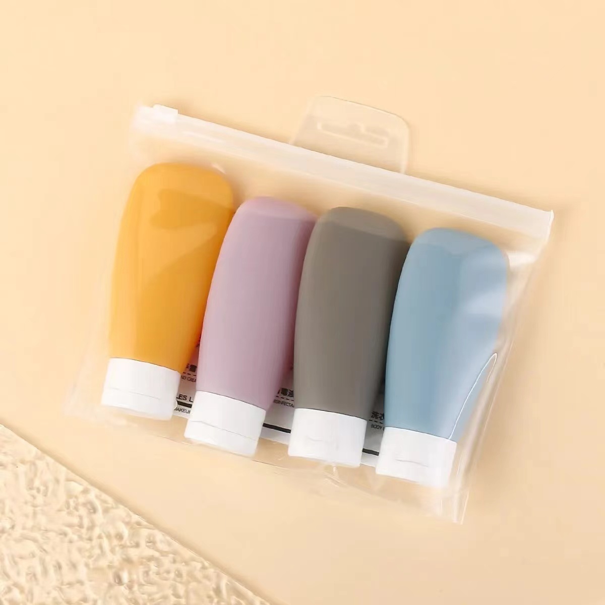 Ensemble de bouteilles rechargeables de voyage, 30/60/100ml, cosmétiques, lavage du visage, crème pour les mains, Lotion, tuyau, distributeur vide, 3/4 pièces