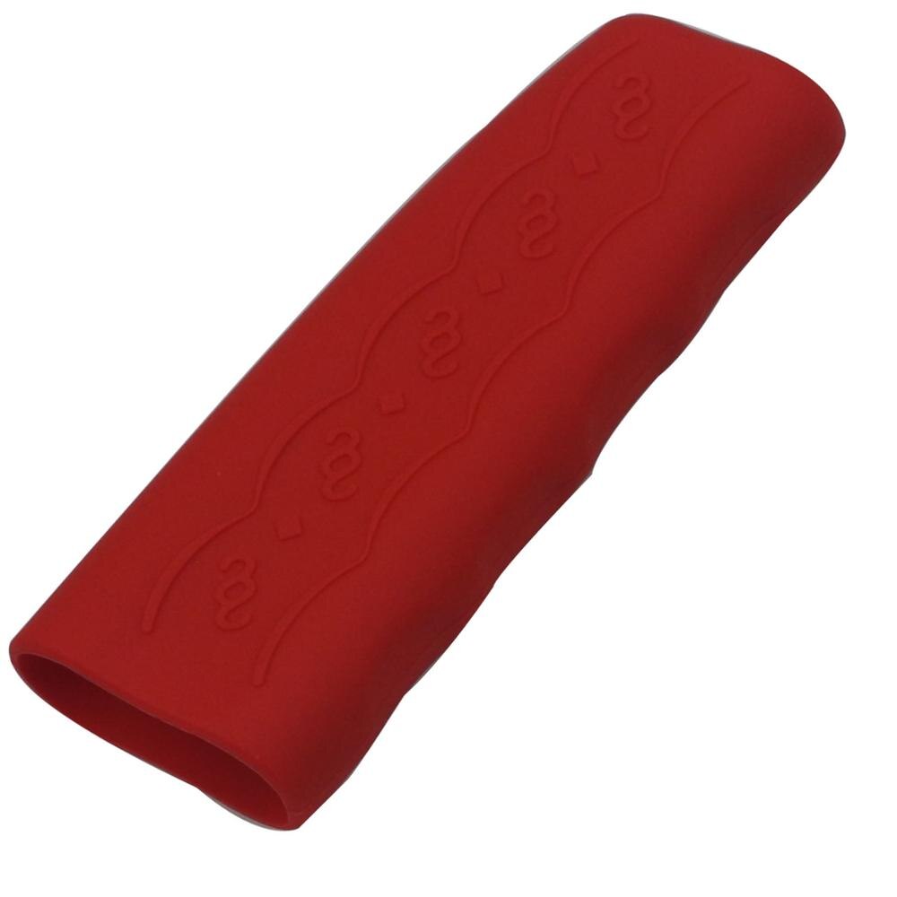 Bilhåndbremsegreb dækker silikone bilhåndbremsebetræk ærme silikone gelafskærmning skridsikker parkeringshåndbremsegreb ærme: Rød