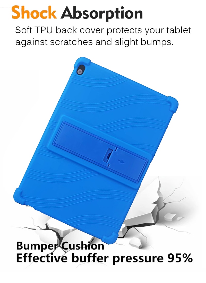 Étui souple en silicone pour Lenovo tab M10 TB-X605F onglet TB-X505L P10 TB-X705F TB-X705L 10.1 pouces tablette PC étui de protection + Film + stylo