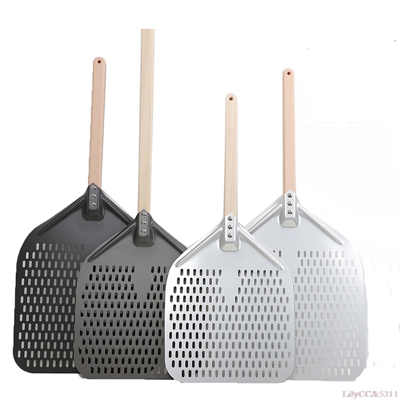 12/14 Inch Portable Oven Spatula Home Baking Pastry Tool Wooden Handle Pizza Spatula Pizza Shovel With Long Handle
