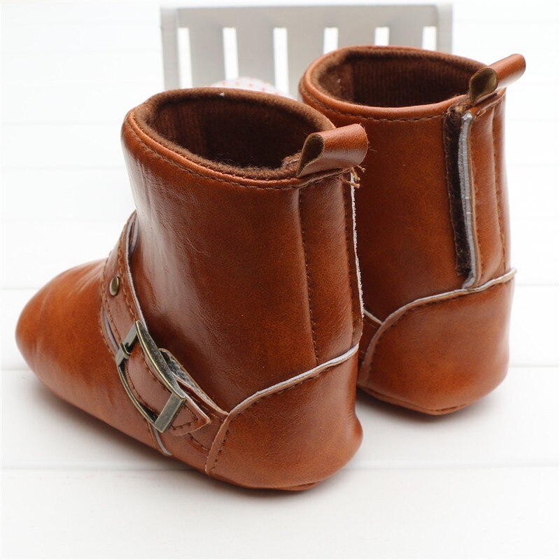 Baby Klassische Cowboy Stiefel PU Weichen Sohlen Baby Junge Mädchen Schuhe Kleinkind Stiefel Kleinkind Winter Neugeborenen Schuhe Erste Wanderer Zapatos bebe