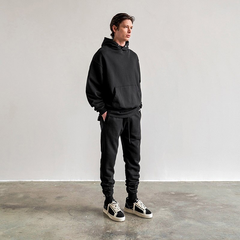 Pantalon de jogging en velours pour homme, survêtement, Streetwear urbain, gris, noir, bas, cordon de serrage, polaire réglable