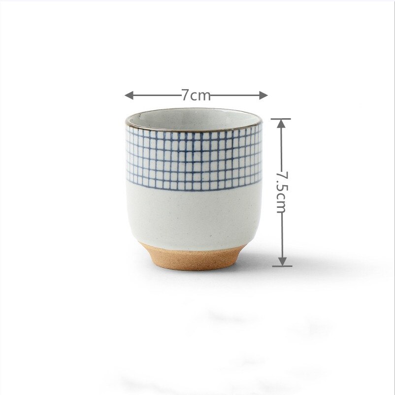 Handmade Retro Japanese Style Ceramic Coffee Tea Cup Personality Hand Holding Cup Office Water Cup Stoneware: 200ML 01