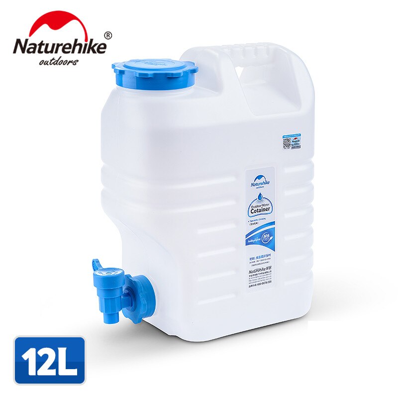 Naturehike 12l vand tønde mad klasse pe udendørs vandtank udendørs vandreture camping tilbehør vandbeholder: 12l