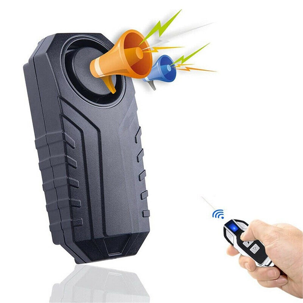 Bicycle Remote Control Siren Wireless Bike Lock Waterproof Security System Anti-theft Bicycle Light Accessories