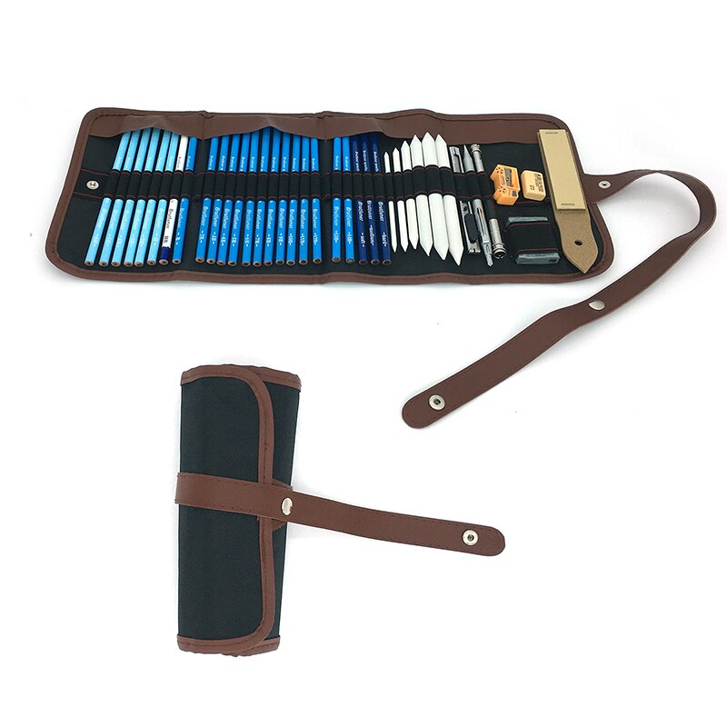 Professionele 28/38Pcs Schets Potlood Set Schetsen Houtskool Tekening Kit Hout Potlood Zakken Voor Schilder Scholieren Art levert