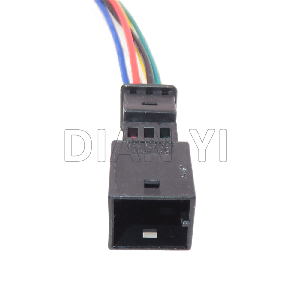 1 conjunto 6 way auto anti-reflexo espelho retrovisor conector 1418784-1 8e0 971 833 8e0 971 834 8e0971833 8e0971834 tomada de fio automático: Marrom