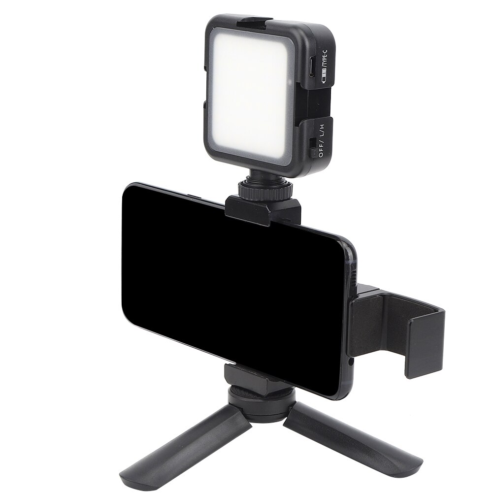 Portable Trépied Support avec Téléphone Clip De Fixation Lumière LED 1/4 "trou de vis D'expansion Kits Pour FIMI paume CARDAN CAMÉRA Accessoires: w Tripod Light