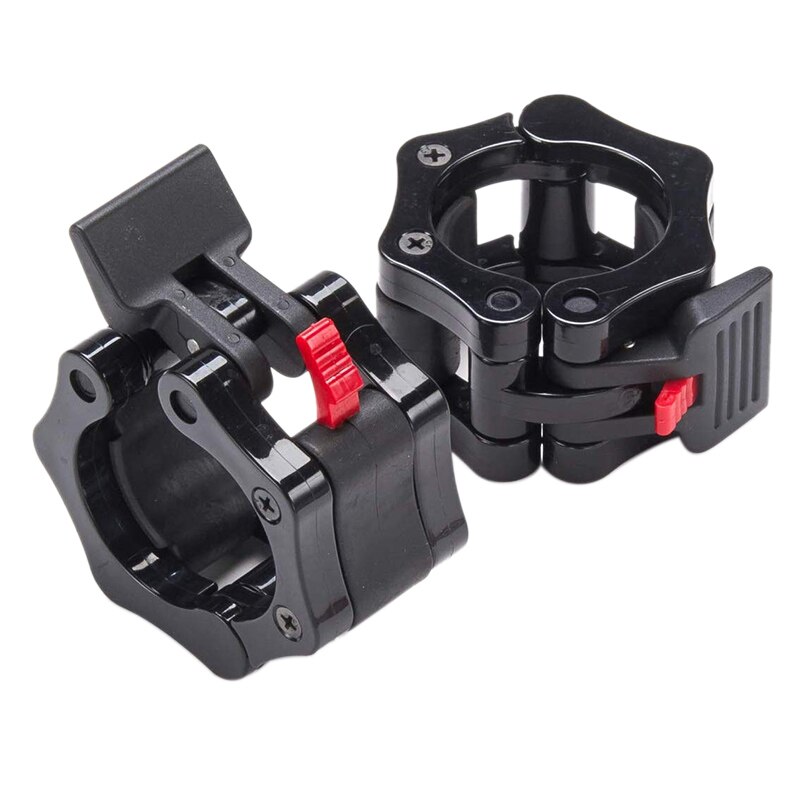 50mm halterklemmen olympische gewichtsstangplaatvergrendelingen kraagclips snelsluiting voor training gewichtheffen fitnesstraining: Default Title