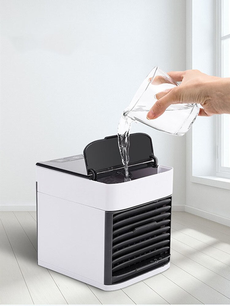 7 farve nat lys luftkøling blæser maskine hjemme bil kontor usb mini bærbar luftfugter desktop klimaanlæg