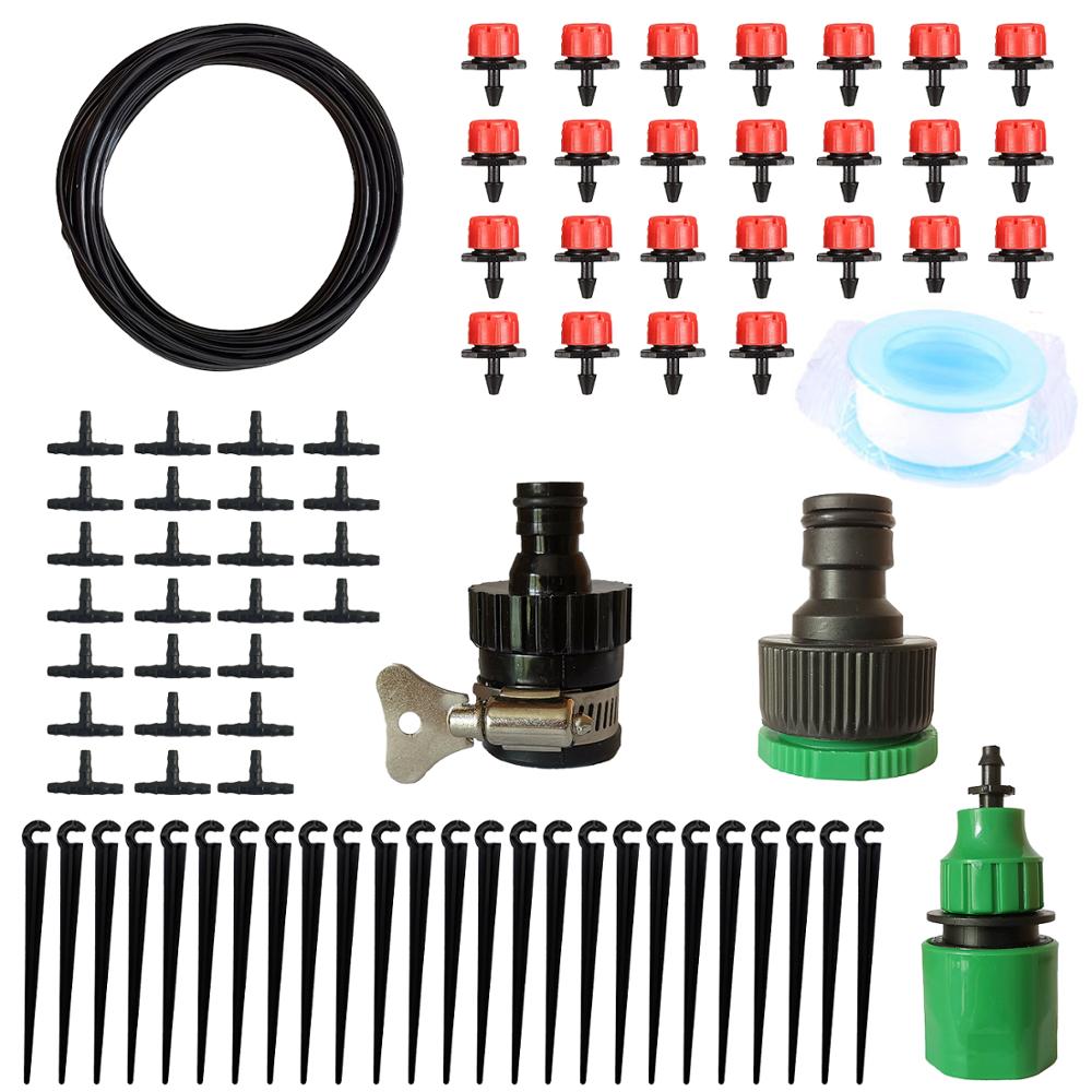 30m Drip Irrigation System Automatic Watering Garden Greenhouse Agriculture Hose Micro Drip Garden Watering Kits with Adjustable