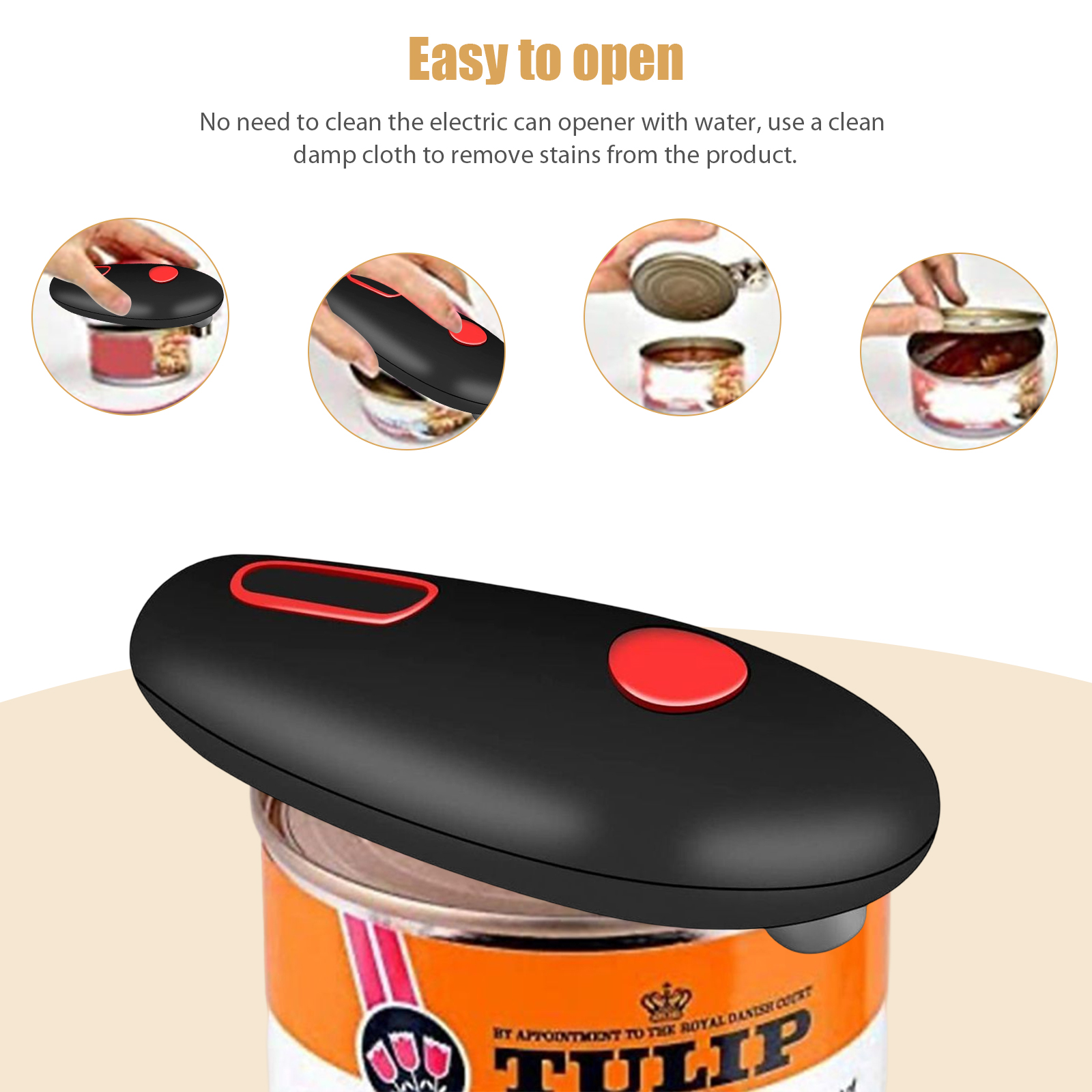 Electric/Manual Jar Opener Automatic Bottle Opener Battery Operated Tin Opener One Touch for Weak Hands for All Kinds of Jars: MULTI