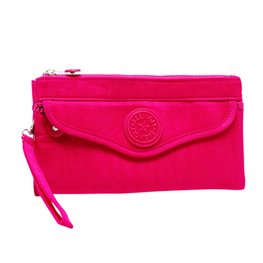 Bolso de mano Simple Retro PinShang, bolso de mano para mujer, , gran capacidad, cremallera del bolso, sobre, paquete, bolsas para mujer ZK40: rose Red