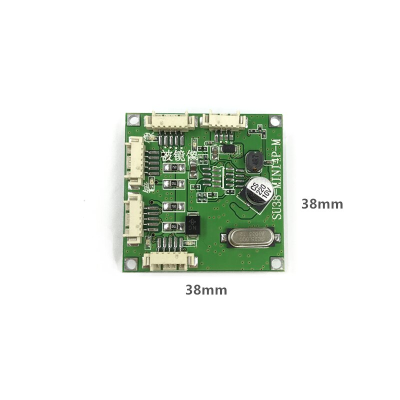 Mini 5V 12V modulo switch modulo PBC OEM mini formato 3/4/5 Porte switch di Rete di Bordo del Pwb mini modulo switch ethernet 10/100Mbps
