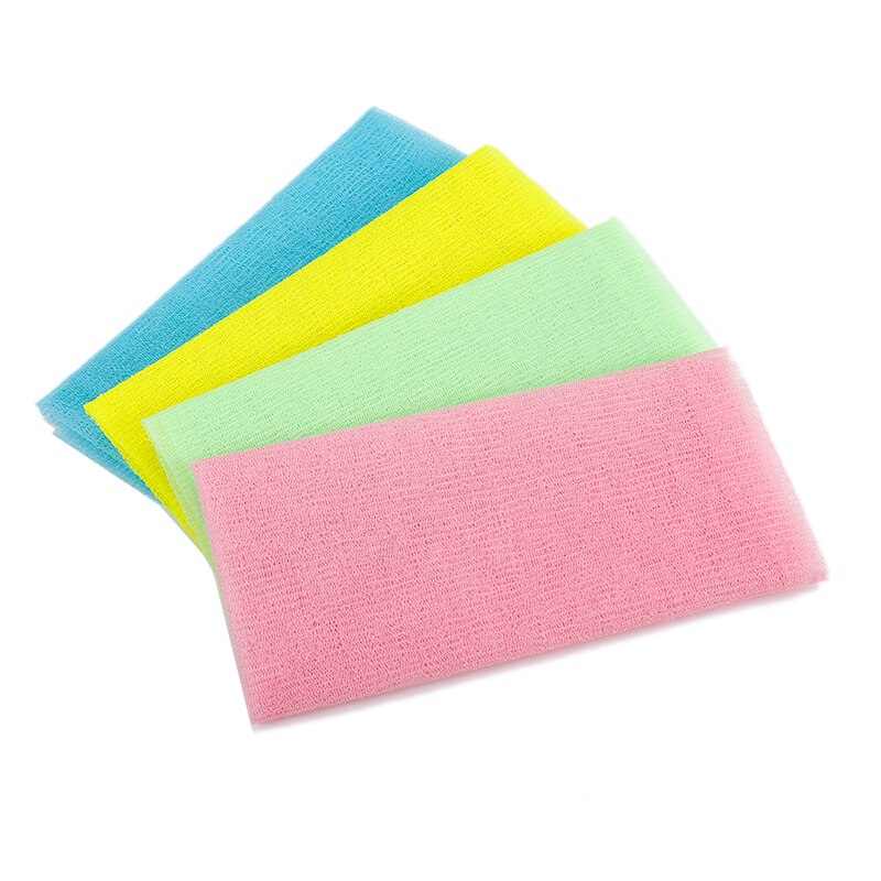 3pcs/lot Nylon Japanese Exfoliating Beauty Skin Bath Shower Wash Cloth Towel Back Scrub Body Cleaning Washing Sponges& Scrubbers