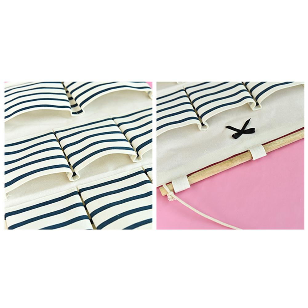 6/8 bolsillos de algodón Lino tela colgante de pared de puerta, bolso organizador de almacenamiento de la bolsa a casa organización almacenamiento ahorro de espacio