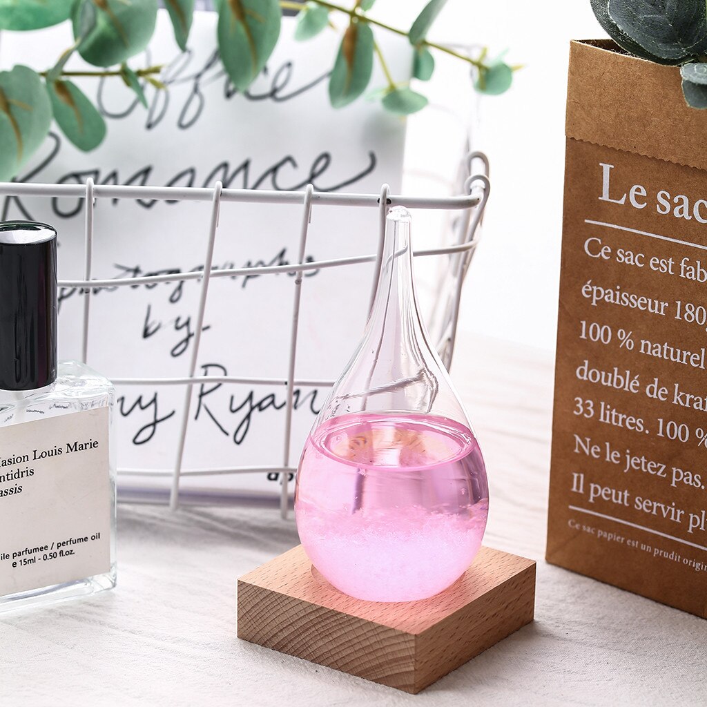 Unique Weather Crystal Bottle Water Shape Glass Decor home borosilicate droplet ornaments Home Decor Crafts1221: PK