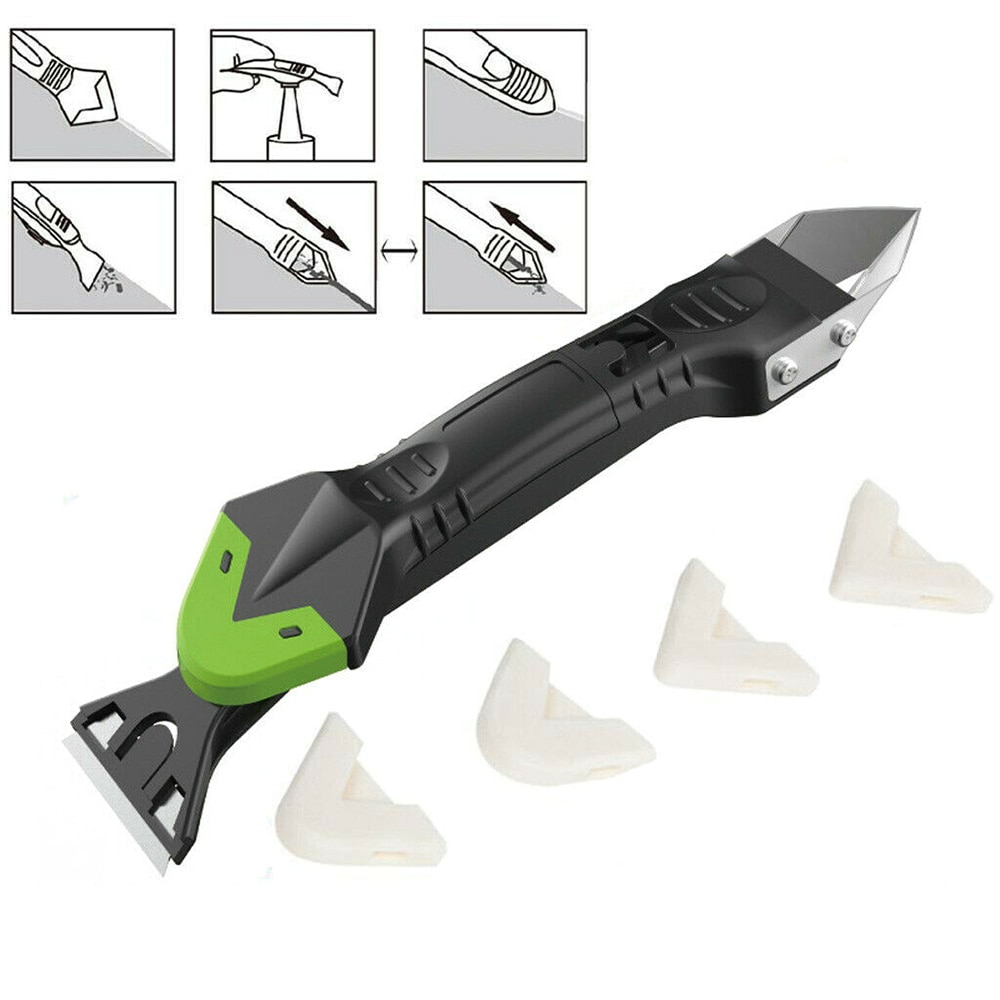 5 in 1 Window Floor Tile Silicone Remover Tool Caulk Finisher Sealant Smooth Cleaning Glue Scraper Grout Kit For Home Tools