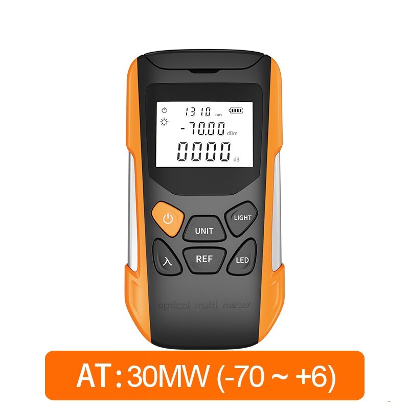 Multifunction Optical Power Meter Visual Fault Locator Network Cable Test Optical Fiber Tester Pen VFL USB Charging: 30MW -70 to 6