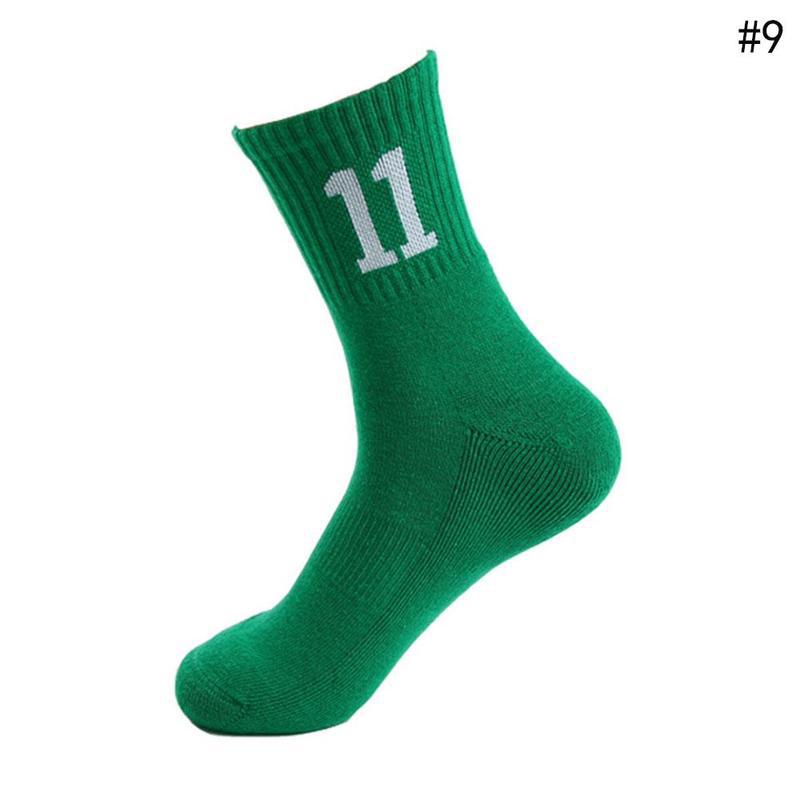 Men's Red Team Basketball Socks Air Permeability Thickening Socks Perspiration Odor Resistant Friction Proof Socks