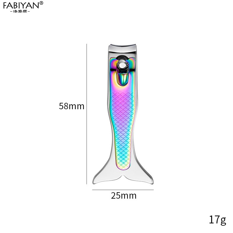 Nail art klipper rustfrit stål cutter nipper trimmer skæremaskine bærbar pedicure fingernegle værktøjer: Lille