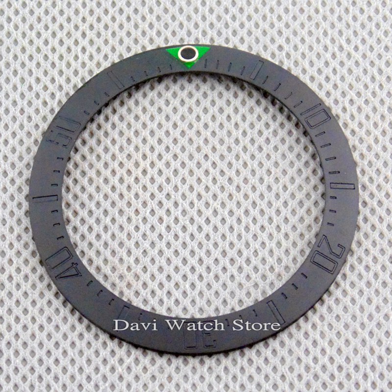 40mm insert Zwarte Keramische bezel fit ROL herenhorloge Vervanging