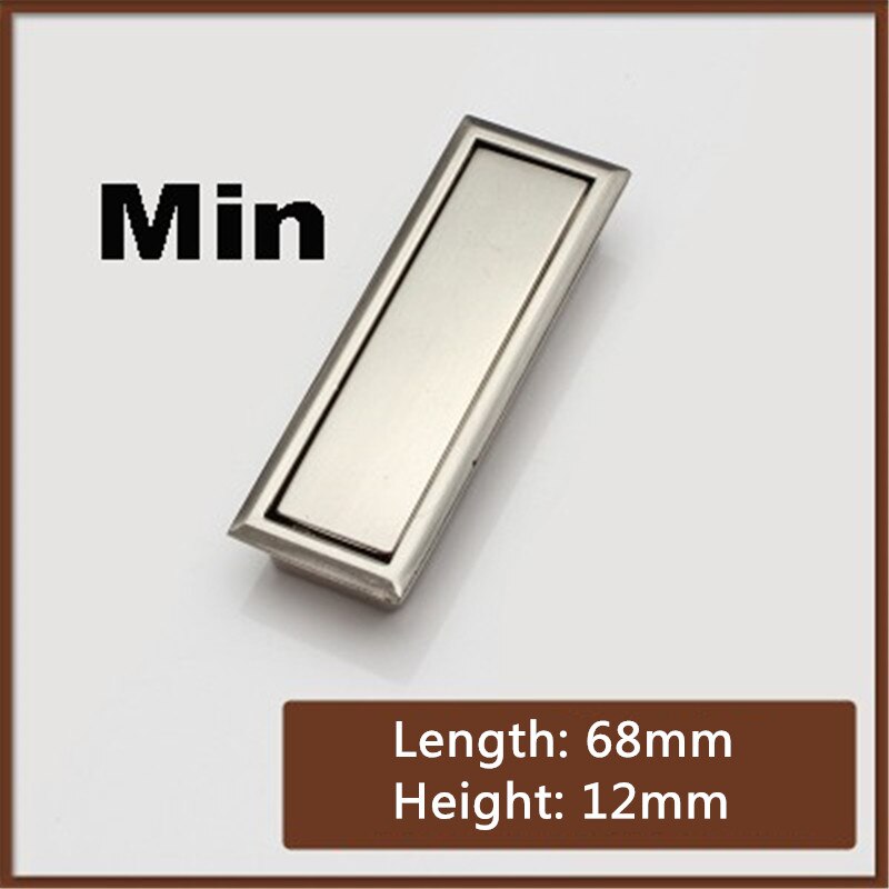 Concealed hidden handle / drawer door handle / modern dark handle / cabinet doorknob / dark pull large trumpet