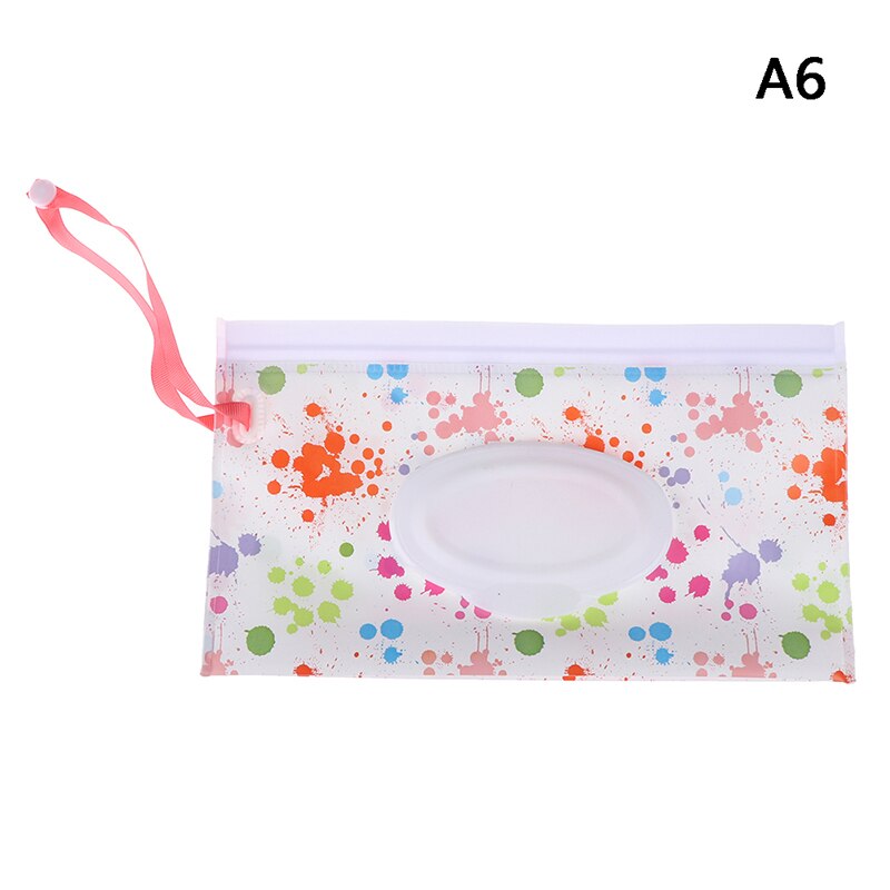 1Pcs Wipes Bag Portable Wet Wipes Storage Box Tissue Napkin Holder Baby Wipes Practical Rope Cover Tissue Box