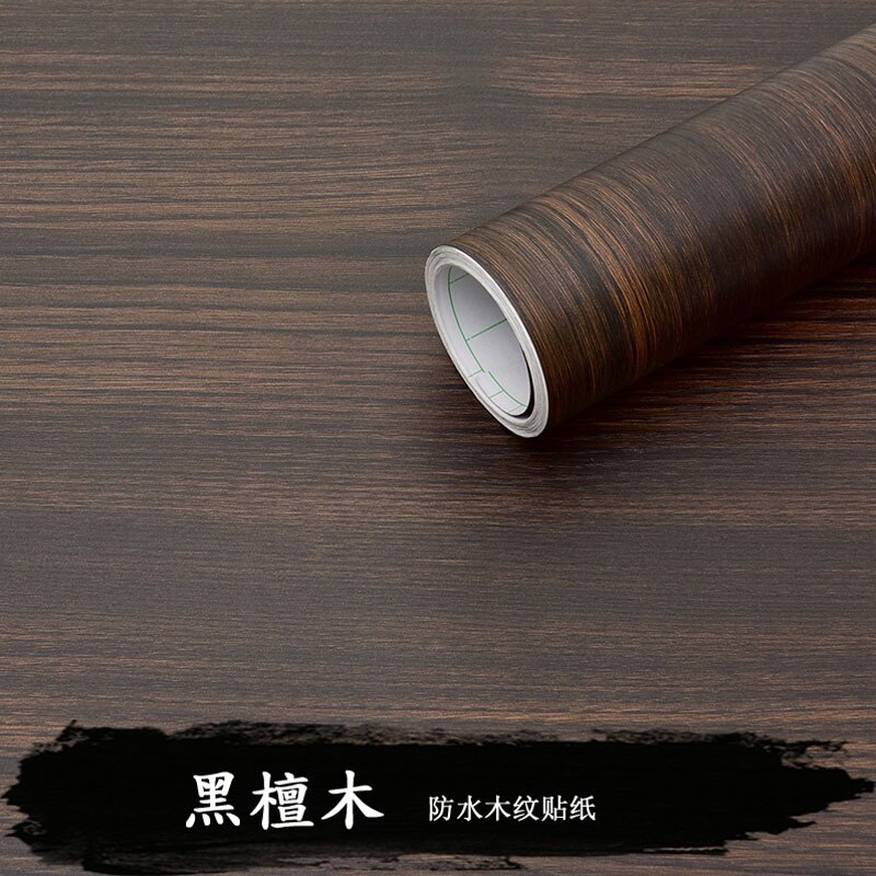 Rollo de papel tapiz autoadhesivo para muebles y armarios, película decorativa de vinilo, impermeable, PVC, pegatinas de grano de madera para decoración del hogar, bricolaje: B04 / 3mx60cm
