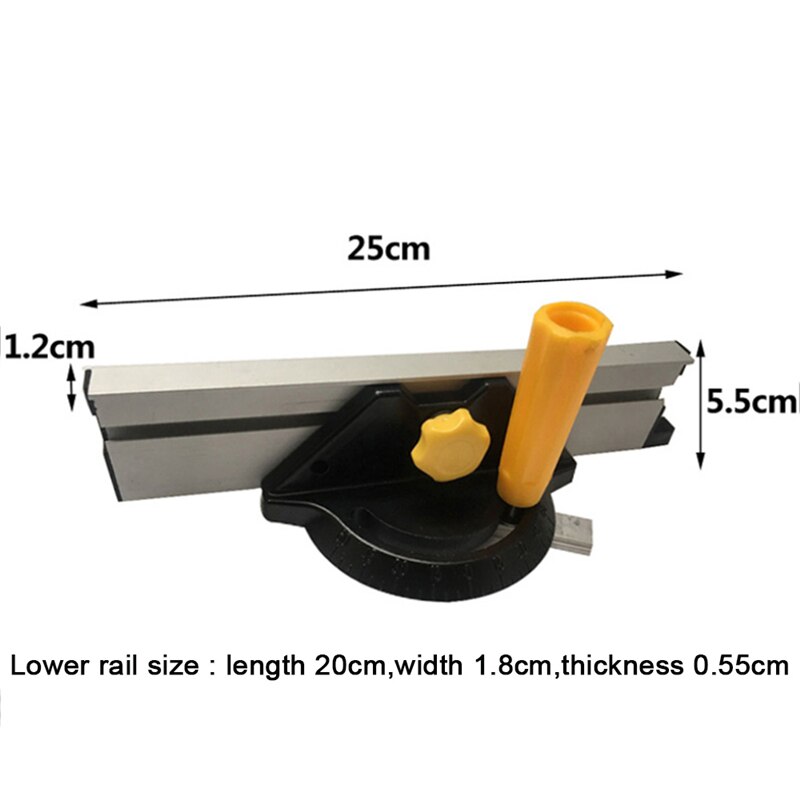 Geringsmåler og kassefæstesæt med justerbart flip -stop aluminium diy træbearbejdnings snedker værktøj 1pc