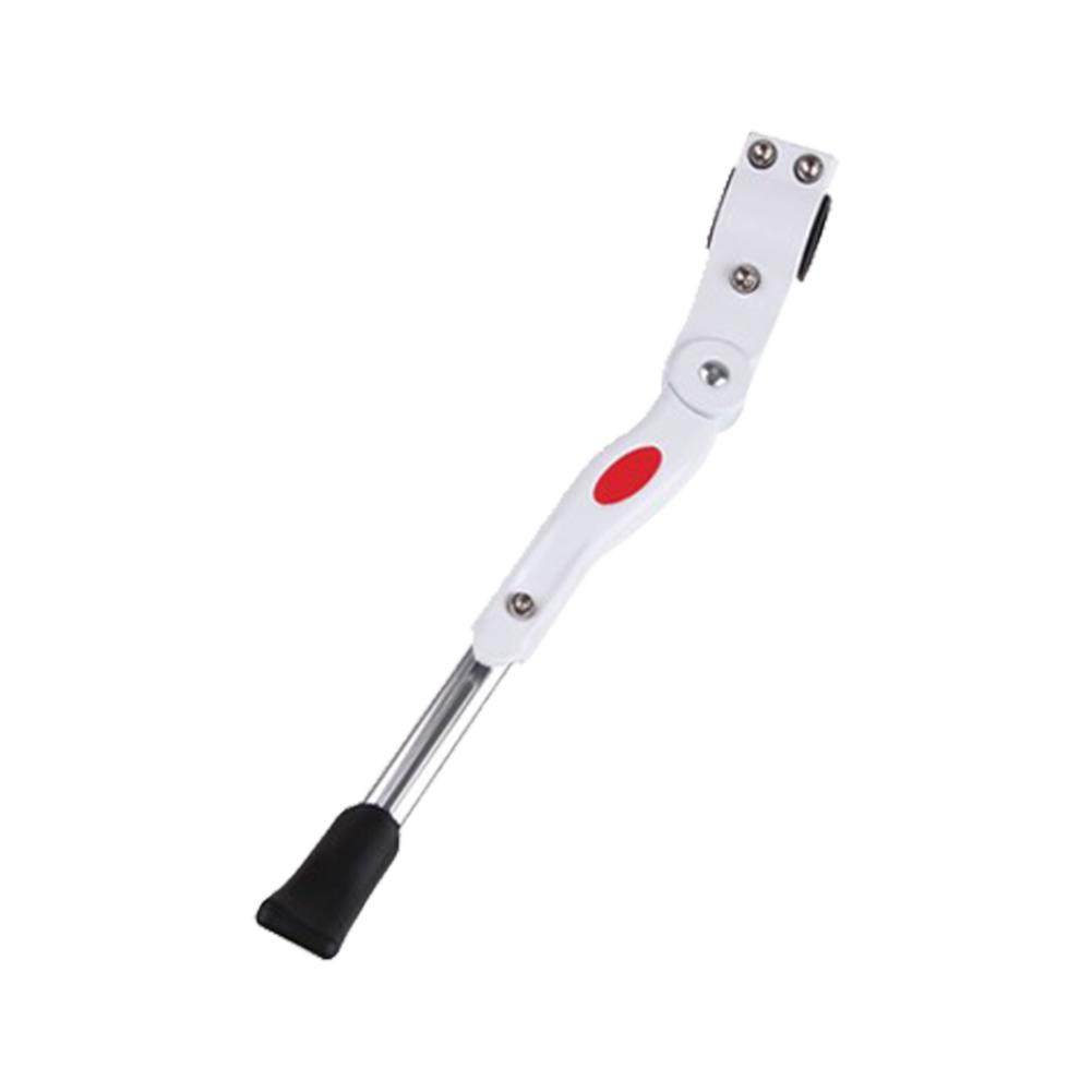 Pata de cabra ajustable para bicicleta, soporte de aleación de aluminio para bicicleta de montaña y carretera, diámetro de rueda de 16, 20, 24 y 26 pulgadas: White