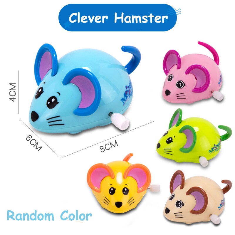 Amusing baby classic cute cartoon animal wind-up toy clockwork children's walking puppies honeybee children's educational toy: Laoshu