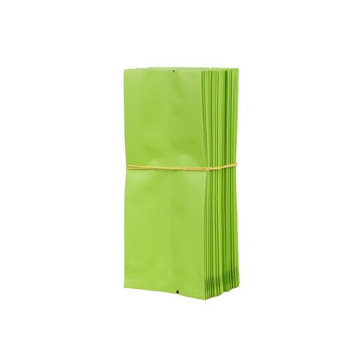200 teile/los Tee taschen Reinem Aluminium Tasche Wärme Dichtung Verpackung Beutel Lebensmittel Kaffee Tee Tasche 13*5.5*2,5 cm: green