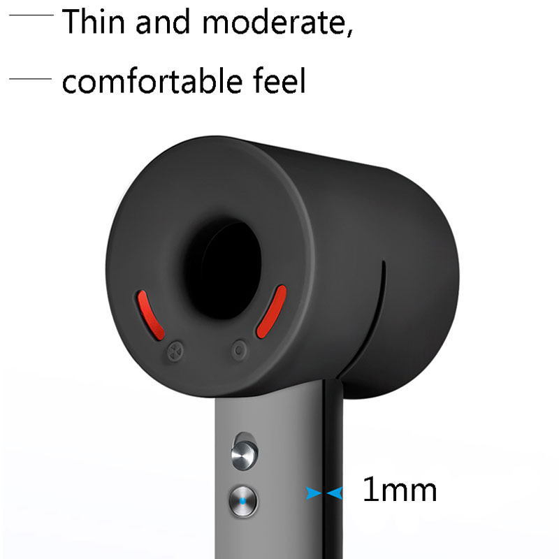 BUBM Weiche Silikon Schutzhülle für Dyson Überschall- Haar Trockner, 360 volle Schutz Chargin fallen für Dyson Gebläse Abdeckung Haut